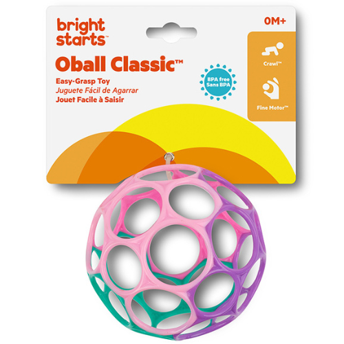 oball classic easy grasp toy roze/paars oball classic easy grasp toy roze/paars