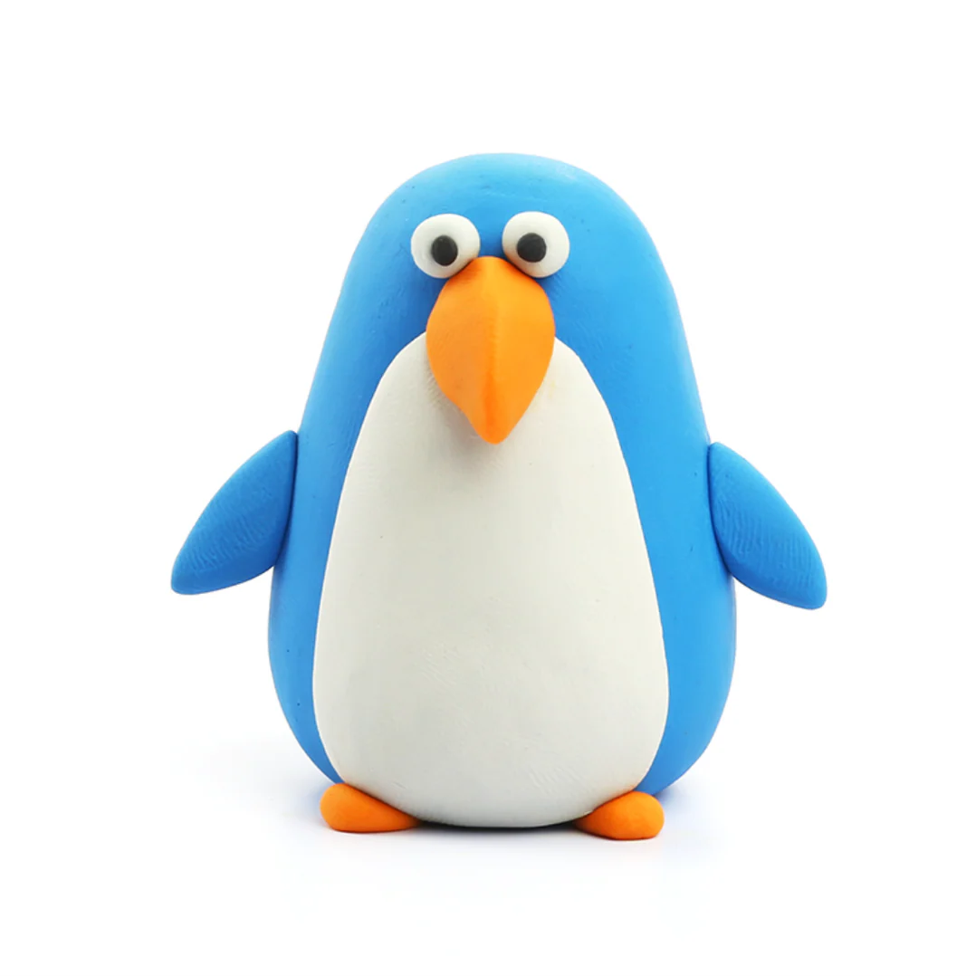 heyclay – birds penguin – 3 potjes heyclay – birds penguin – 3 potjes