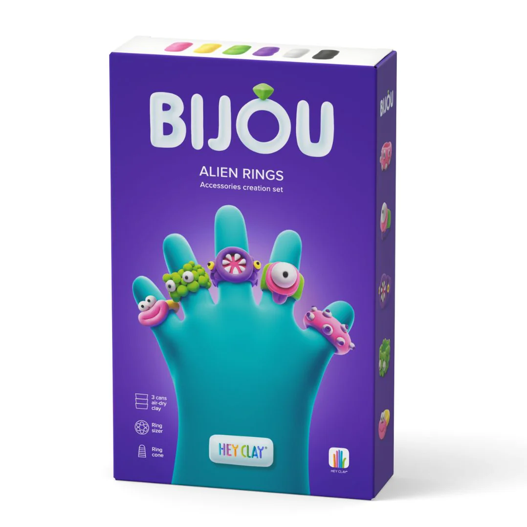 heyclay – bijoux alien rings – 3 potjes heyclay – bijoux alien rings – 3 potjes