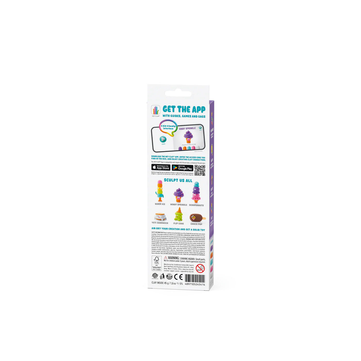 heyclay – nice ice cream windy sprinkles – 3 potjes heyclay – nice ice cream windy sprinkles – 3 potjes