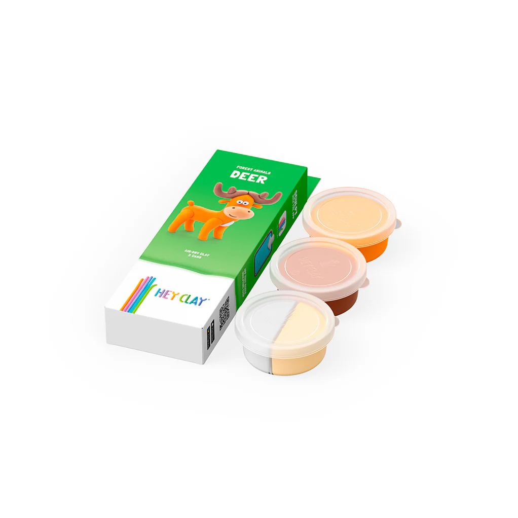 heyclay – forest deer – 3 potjes heyclay – forest deer – 3 potjes