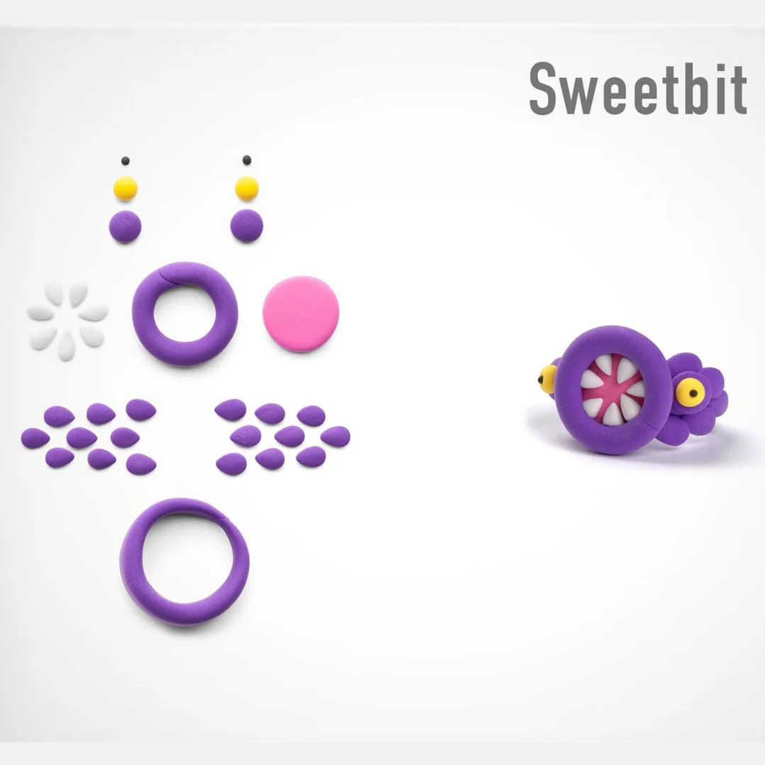 heyclay – bijoux alien rings – 3 potjes heyclay – bijoux alien rings – 3 potjes