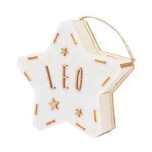 houten ster lampje klein