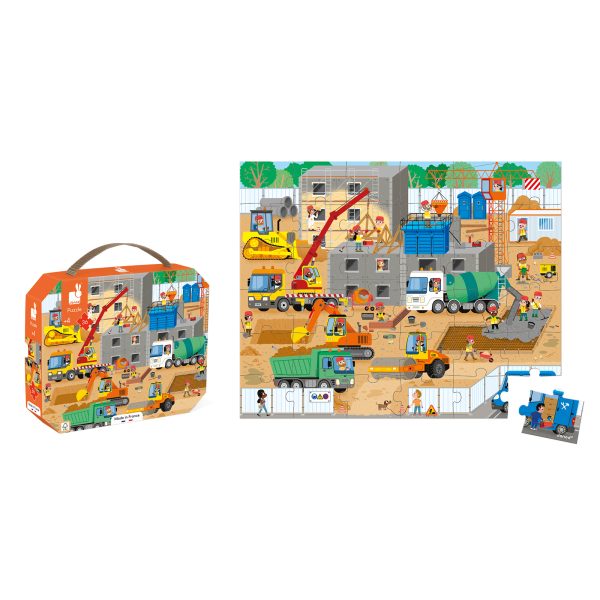 janod puzzel – op de bouwplaats