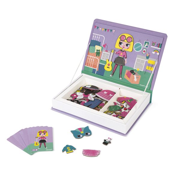 janod magnetibook – verkleedfeest meisjes