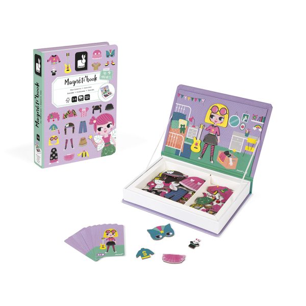 janod magnetibook – verkleedfeest meisjes