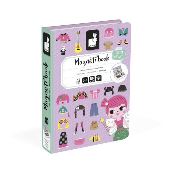 janod magnetibook – verkleedfeest meisjes