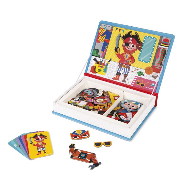 janod magnetibook – verkleedfeest jongens