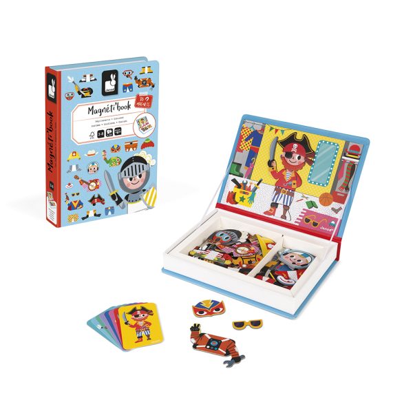 janod magnetibook – verkleedfeest jongens