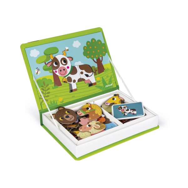 janod magnetibook – dieren - magnetisch - dieren - boerderijdieren - wilde dieren