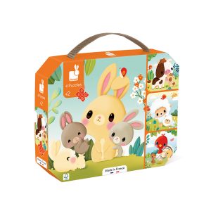 janod puzzel – 4 puzzels boerderijdieren