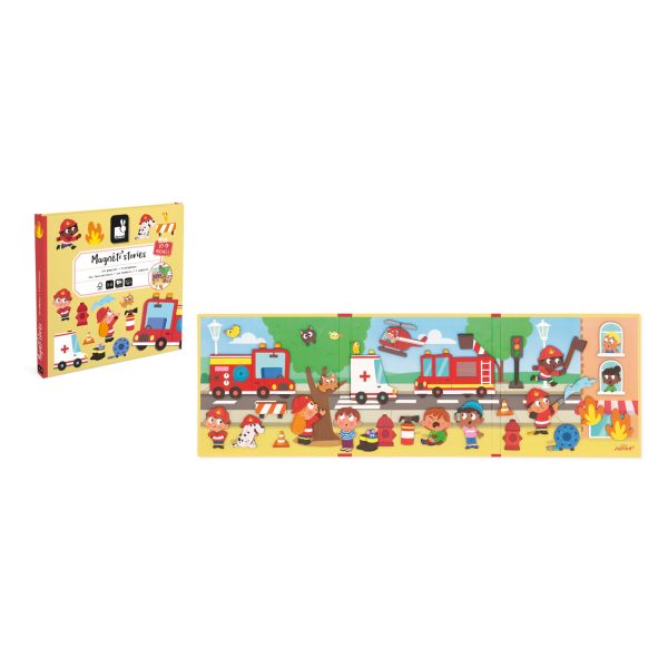 janod magneetboeken mini brandweer