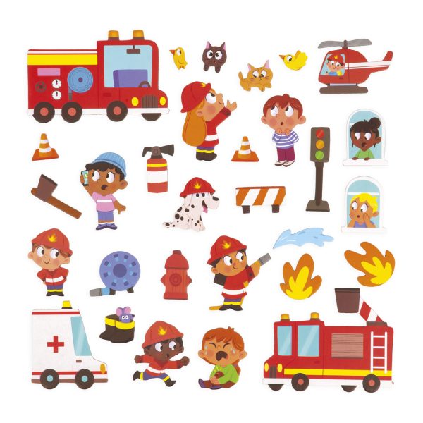 janod magneetboeken mini brandweer