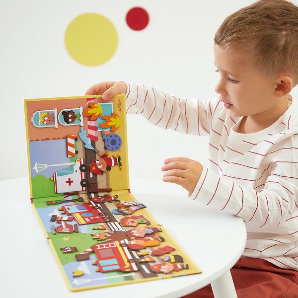 janod magneetboeken mini brandweer