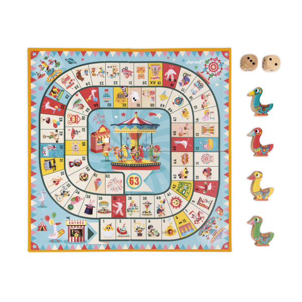 janod spel – carrousel ganzenbord