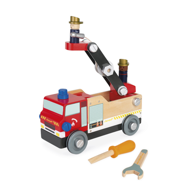 janod brico’kids – brandweerauto