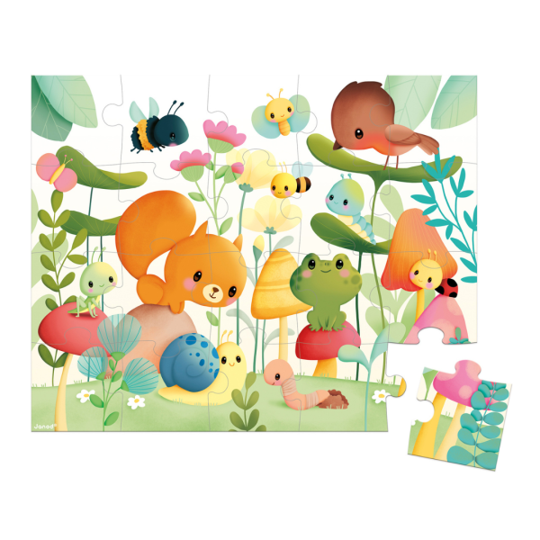 janod puzzel – de tuinvrienden