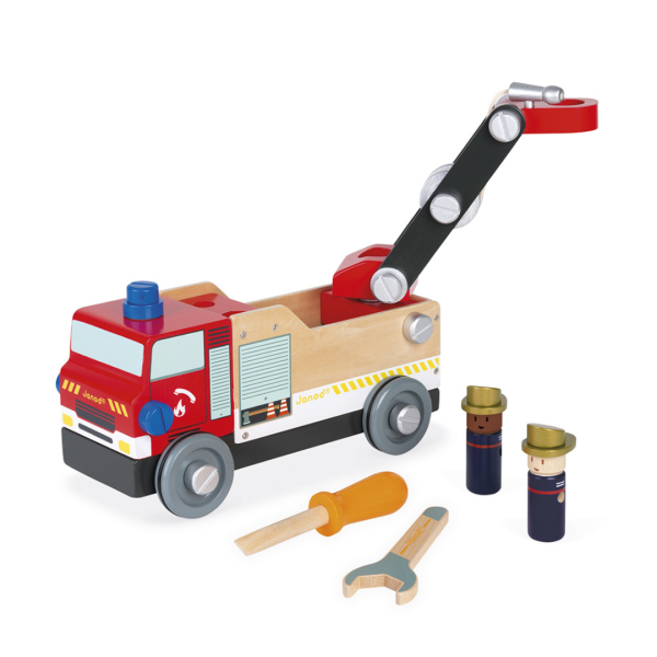 janod brico’kids – brandweerauto