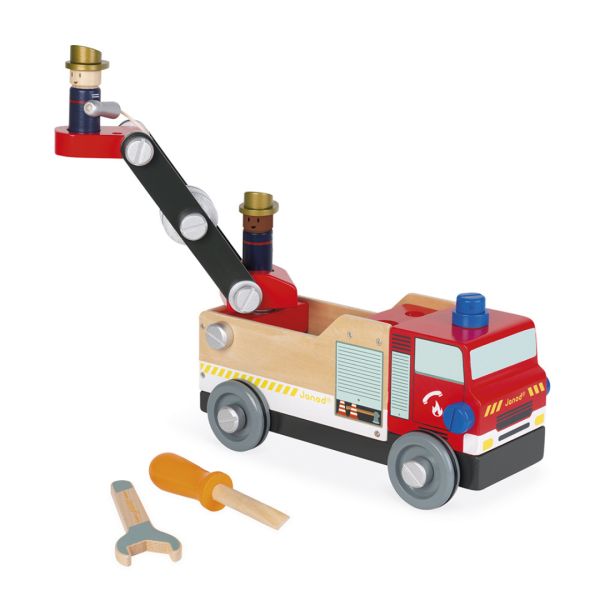 janod brico’kids – brandweerauto