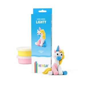 heyclay – rainbow unicorn lighty – 3 potjes