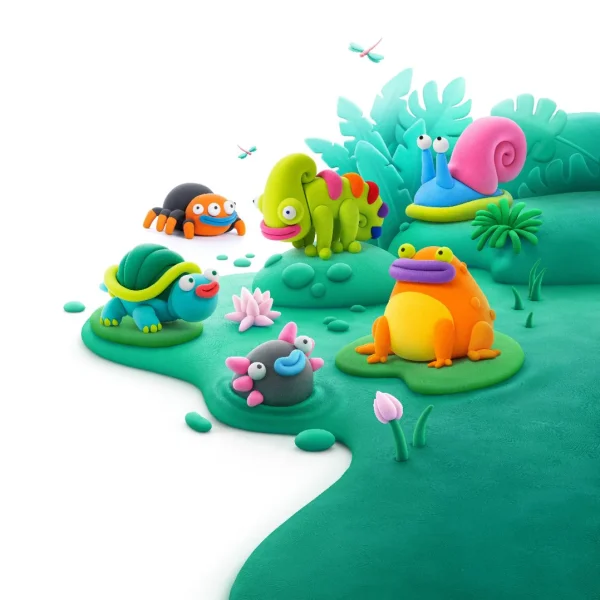 heyclay – exotische huisdieren– 15 potjes