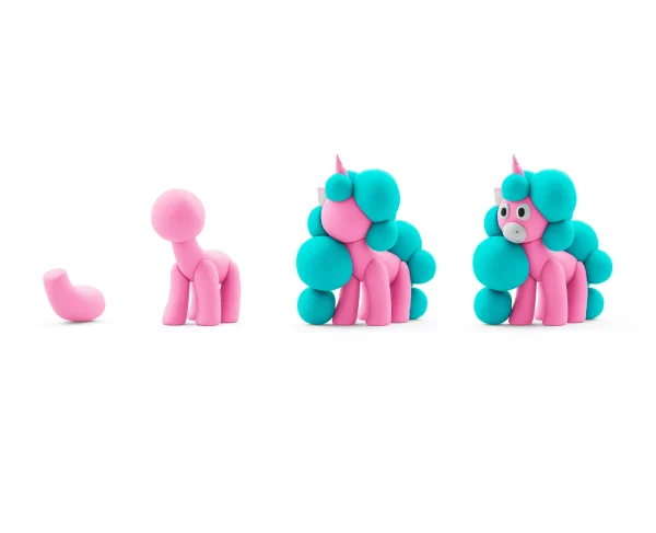 heyclay – rainbow unicorn – 15 potjes