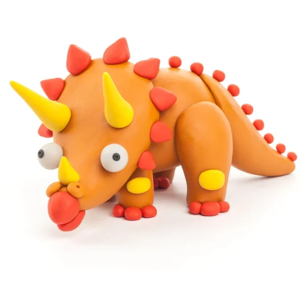 heyclay – triceratops – 3 potjes