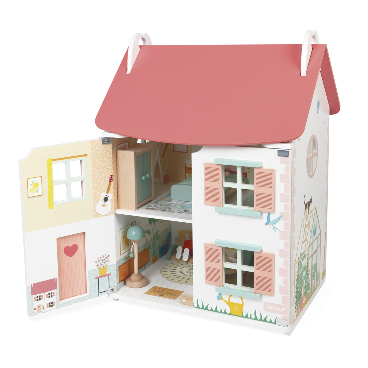 janod – poppenhuis - poppetjes - houten speelgoed janod – poppenhuis - poppetjes - houten speelgoed